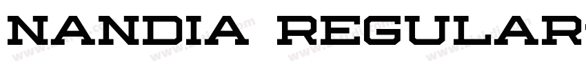 nandia Regular字体转换
